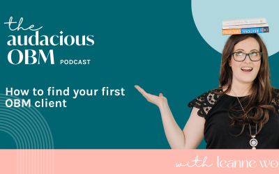 How to find your first OBM client